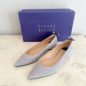 Stuart Weitzman Pointed Flats Gray Size 6 36